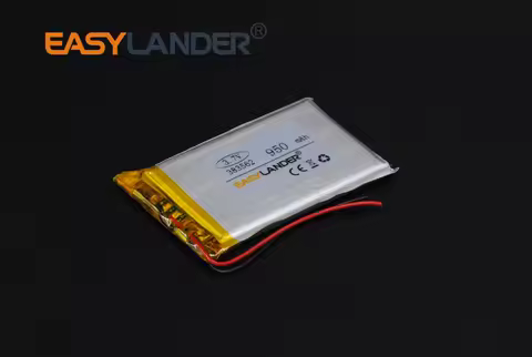 3.7V 383562 950mAh Rechargeable Lithium Li-ion Polymer BatteryFor safety lamp Flash lighting GPS 403