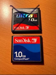 (Sold) San Disk CF card Compact Flash Card CompactFlash memory card 1024MB / 1GB 記憶咭 記憶卡 for Digital