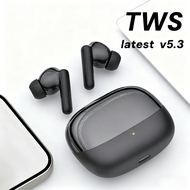 NC Active Noise Cancellation Bluetooth 5.3 Headphones - 13mm Driver HIFI Sound Earphones, Clear 3D S