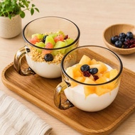 Large 440ml Glass Amber Cup, Heat Resistant Glass Cup, Amber Color Capacity 440ml