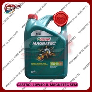 (100% ORIGINAL) (IMPORT TURKEY) CASTROL MAGNATEC 10W40 SEMI SYNTHETIC ENGINE OIL 4 LITER 10W-40 ( LO