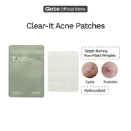 Goteskin Clear-It Acne Patches (12PCS) - Pimple Patch | Acne Spot Treatment | Invincible | Hydrocoll