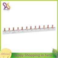 Copper Busbar 2P-12W for Distribution Box Circuit Breaker PIN TYPE MCB Connector Busbar Breaker Comb