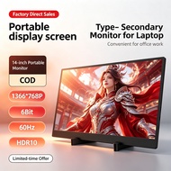 14" Type-C Secondary Portable Display Monitor HDR10 60Hz