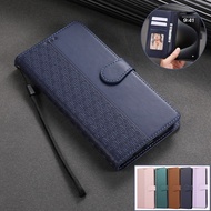 Flip Cover Full Casing For Samsung A52 A52S A51 A71 A22 A72 4G 5G Pattern Business Card Holder Stand Sling Leather Case