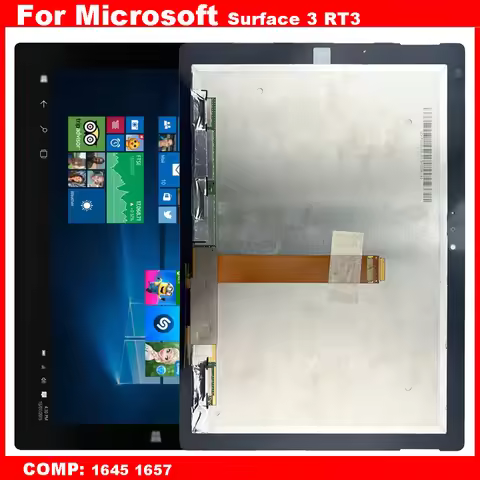 NEW For Microsoft Surface 3 Surface3 RT3 1645 1657 10.8" LCD Display Touch Screen Digitizer Glass As