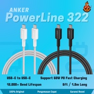 Anker Charger Cable Anker 322 USB-C to USB-C Cable (6ft Braided) A81F6