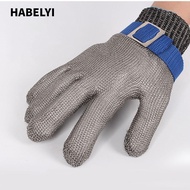 HABELYI Protection Gloves Work Gardening Tools Mesh Butcher Mittens Stab Resistant Glove