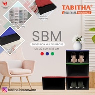 Tabitha Box Sepatu / Rak Sepatu Tumpuk Serbaguna / Box Penyimpanan Container Minimalis / Box Tumpuk