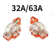 32a 63A Transparent Switch 32A/63A 2P Switch Switch 63A Orange Two-Way Switch Double Throw Two-Way Switch