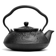 及富 南部鐵器 鐵瓶 鐵壺兩用泡茶壺 東雲0.5L 黑色 日本製