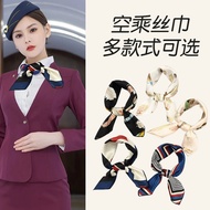 【拾光优品文具kongshi342.my】 Scarf, silk scarf 百搭时尚洋气丝巾女复古职业空姐空乘领巾头  新款 现货  【0911fcNyMt8m9】