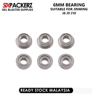 6pcs Bearing 6mm Metal Gearbox Jinming J8 J9 J10 M4 Jin Ming Gel Ball Blaster Toys Upgrade Modified