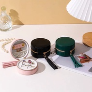 7 * 7 * 4.5CM Round Jewelry Storage Box Creative Portable Jewelry Box
