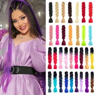 24 Inches DIY Jumbo Braiding Hair Synthetic Hair Extensions Afro Ombre Crochet Braid Hair
