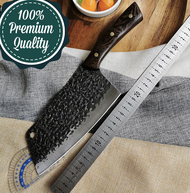 32cm Hammer Finished Wenge Hardwood Handle Kitchen Knife Chinese Cleaver 5cr15mov