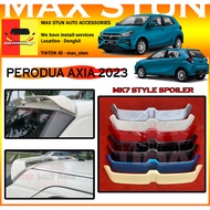 PERODUA AXIA 2023 MK7 SPOILER REAR TRUNK SPOILER AXIA BARU MK7 STYLE SPOILER NEW AXIA BUMPER SKIRT L