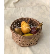 Bakul kitchen tinggi 4” / Pengukus kuih, pau, dimsum / Bakul buluh / Bamboo steamer / 蒸包篮