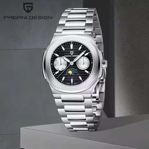 PAGANI DESIGN top luxury quartz ladies watch chronograph sapphire crystal vx3ha sports stainless ste