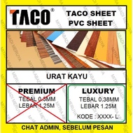 Taco Sheet Wood Grain PVC Sheet Deco Sheet Ready to Ship