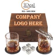 Personalized Whiskey Box Set Custom Factory Wholesale Decanter Whiskey Box Gift Set Engraved Whiskey