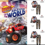 Caluby Kids Pyjamas Boy Pajamas Homewear Sleepwear Boy Clothes Blaze And The Monster Machine XE-1768