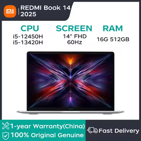 Xiaomi Laptop REDMI Book 14 2025‌ 14" FHD 60Hz intel core i5-12450H/i5-13420H 16GB DDR5 512GB/1TB/2T