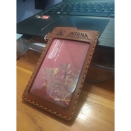 GANTUNGAN Id Card Holder Name Tag Holder Leather Id Card Holder Leather Id Card Custom Id Card Hange