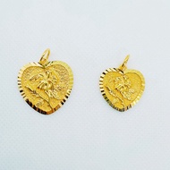 [VELLITA] NEW Pendant “Heart Bunga Raya” 999.9 Gold Plated <Loket Bunga Raya>
