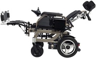 Fashionable Simplicity Elderly Disabled Electric Powered Wheelchair Folding 38Kg 360° Joystick Weight Capacity 120Kg High Back Fully Reclining Electric Wheelchair With Headrest