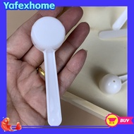 [YAFEXHM] 50/100pc 5g White Plastic Measuring Spoon Gram Scoop Food Baking Medicine Powder