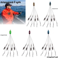 NIUYONI 5PCS Umbrella Fishing Rig, with Snap Swivels 4 Blades Alabama Umbrella Rig, Durable 5 Arms 2