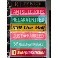 🔥ReadyStock🔥 Papan Nama / Nama Kedai / SIZE 12" x 2" 2D Custom Plate Tanam Dalam
