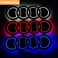 HYS Q5 LED Insignia Trunk Emblem ABT 5D Logo Light For 4Ring ABT RS5 RS7 RS3 A6 A5 A7 A8 A1 A3 A4 Q2