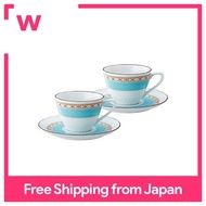 Noritake Noritake Cup &amp; Saucer (Pair Set) (Coffee Tea Combined) 125cc Humming Blue 2 Customers Blue Fine Porcelain P5389L / 1645