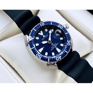 [Original] Seiko SRPC39J1 Prospex Automatic Mini Turtle Black Silicone Blue Analog Diver Watch