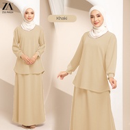 ZOE ARISSA SET MUSLIMAH SET BAJU SKIRT Suit Muslimah Set Warda Ironless Set Plus Size AIEZA Baju Muslimah Set Skirt