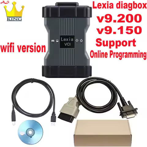 Lexia3 Diagbox V9.200 V9.150 lexia 3 VCI support WIFI online coding For Citro/Peug obd2 scanner cabl