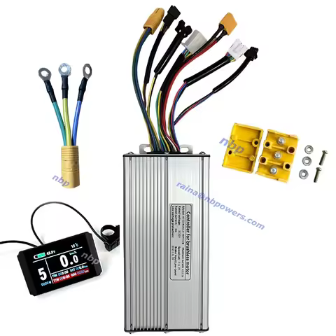 KT Sine Wave 48/52V 40Amps 12MOZ Controller with LCD Display Optional for 2000W Electric Bike Bicycl