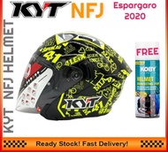 KYT FJN HELMET ESPARGARO 2020 DOUBLE VISOR ( FREE HELMET CLEANING FOAM)