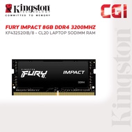 Kingston FURY Impact 8GB 3200MHz DDR4 CL20 SODIMM KF432S20IB/8