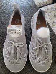 Fitflop 珍珠色針織芭蕾舞鞋 US 7