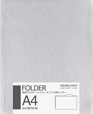 KOKUYO File Individual Folder Economy Type A4 10 Packs Gray A4-SIF-M