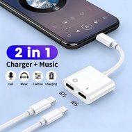 2 in 1 IOS to Charger Music Listen Music Charge Simultaneously for i-Phone i-pad