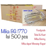 [1 Box] Mika BG 1770 Size 18.5x8.5x6 cm contents 500 Mika Roll Cake/ 17 cm Mika Cake Bread Bolen Med