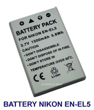 EN-EL5 \ ENEL5 แบตเตอรี่ \ แท่นชาร์จ \ แบตเตอรี่พร้อมแท่นชาร์จสำหรับกล้องนิคอน Battery \ Charger \ B