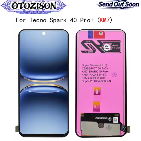 For Tecno Spark40 Pro+ KM7 LCD Display For Tecno Spark 40 Pro+ KM7 LCD Display Touch Panel Screen Di