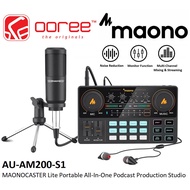 MAONO AU-AM200S1 / AU-AM200 S1 MAONOCASTER LITE PORTABLE ALL-IN-ONE PODCAST STUDIO SOUND CARD WITH C