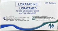 Loratadine Lorasaph/Loratamed 10mg 100 tablets per BOX