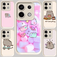M-17 Pusheen White Paint Casing for Xiaomi Redmi 15C 13X Note poco 13T 13 13C M6 X6 Pro Plus Neo 5G